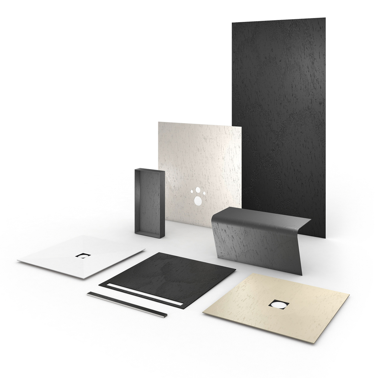 Wedi Top Wall Stone Grijs